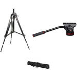 Manfrotto 502HD Pro Video Head & 028B Studio Pro Triman Tripod Kit