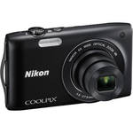 Nikon Coolpix S3300 16MP Digital Camera, 6x Optical Zoom - Black