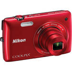 Nikon Coolpix S4300 Digital Camera (Red)