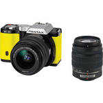 Pentax K-01 Digital Camera With 18-55mm & 50-200mm Lenses (Yellow)