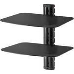 Peerless Industries AV WALL SHELF DOUBLE GLASS - BLACK