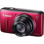 Canon PowerShot SX260 HS Digital Camera (Red)