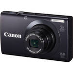 Canon PowerShot A3400 IS 16MP Digital Camera, 5x Optical Zoom - Black