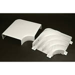 Wiremold Products 5411FO Radiused Full Capacity Flat Elbow Fitting (Ivory)