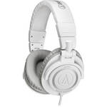 Audio-Technica ATH-M50 Professional Closed-Back Studio Headphones with a Coiled Cable (White)
