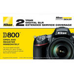 Nikon 2-Year Extended Service Coverage (ESC) for Nikon D800 and D800E Digital Cameras
