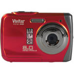 Vivitar V8426 8Mp Waterproof Camera (Red)