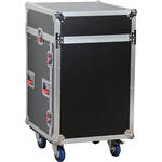 Gator Cases G-TOUR 10X12, 12U Side Audio Road Console Rack (Black)