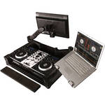 Gator Cases G-TOUR NS6-ARM2-PL Case for Numark NS6 with 2 DJARMs (Slate with Black Hardware)