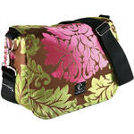 Capturing Couture Parisian Bloom Camera Bag (Damask Design/Brown/Green and Pink Accents)