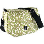 Capturing Couture Kiwi Fields Camera Bag (Printed Design in Green with Cream, Brown Accents)