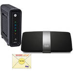 Motorola Linksys E4200V2 Router & Motorola SB6121 Modem Starter Kit