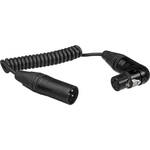 Kopul Coiled 3-Pin XLR-M to Angled 3-Pin XLR-F Cable - 3 to 18" (7.6 to 46 cm)