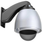 Canon 5" Wall-mountable Outdoor Dome Housing (Silver, Tinted Bubble, Sunshield)