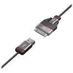 iLuv iCB17 Premium DualJack Sync/Charge Cable - 3'