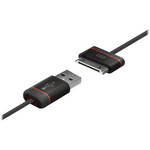 iLuv iCB21 Premium Sync/Charge Cable - Black, 3'