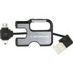 Scosche clipSYNC Keychain Charge & Sync Cable for Mini & Micro USB Devices