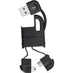 Scosche flipSYNC II Keychain Charge and Sync Cable for Micro & Mini-USB Devices
