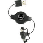 Scosche sleekSYNC - Retractable Mini and Micro USB 2.0 Charge and Sync Cable