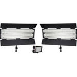 Flolight MicroBeam 1 - 128 / 2 - FL-110HMD LED / Fluorescent 3 Light Kit with Carrying Bags