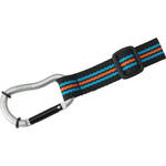 Pentax O-ST124 Carabiner Strap for the Optio WG-II GPS Camera (Black with 2 Parallel Cyan Stripes and Single Orange Stripe)