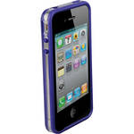 Scosche bandEDGE g4 - Clear on Purple Polycarbonate & Rubber Edge Case for iPhone 4S and 4 (Verizon, Sprint and AT&T)