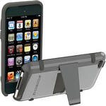 Scosche kickBACK t4 - Hybrid Case with Kickstand for iPod touch (Gen 4, Gray)