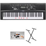 Yamaha EZ-220 Lighted 61-key Portable Keyboard Basics B&H Kit