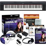Yamaha NP31 Piaggero 76 Key Piano-Style Keyboard Basics B&H Kit