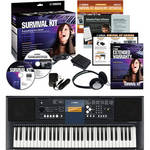 Yamaha PSR-E333 61 Key Portable Keyboard Basics B&H Kit
