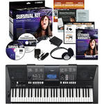 Yamaha PSR-E423 61 Key Portable Keyboard Basics B&H Kit