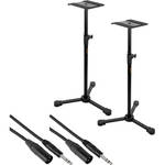 Ultimate Support JS-MS70 Studio Monitor Speaker Stand Kit with 1/4" to XLR Cables