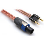 Hosa Technology Neutrik speakON to Dual Banana 12 AWG Speaker Cable - 100'