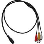 Clover Electronics CA005 6-Pin DIN Break Out Cable with Audio (2')