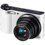 Samsung WB150F 14MP Wi-Fi Digital Camera, 18x Optical Zoom, 3" LCD - White