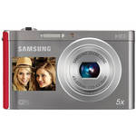 Samsung DV300F Digital DualView Camera (Silver / Red)