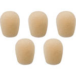 Que Audio Standard-Density Windscreens - Beige (5 Pack)