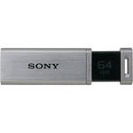 Sony USM64GQ/S Micro Vault Mach 64GB USB 3.0 Flash Drive - Silver