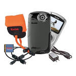 Kodak ZX3 PlaySport Video Camera Bundle (Black)