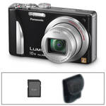 Panasonic LUMIX DMC-ZS15 Digital Camera (Black) with Basic Accessory Kit