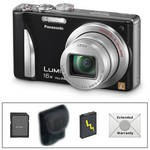 Panasonic LUMIX DMC-ZS15 Digital Camera (Black) with Deluxe Accessory Kit