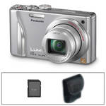 Panasonic LUMIX DMC-ZS15 Digital Camera (Silver) with Basic Accessory Kit