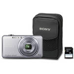 Sony Cyber-Shot WX70 16.2MP Digital Camera, 5x Optical Zoom, 3" LCD + 4GB SDHC Memory Card + Soft Carrying Case