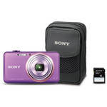 Sony DSC-WX70 Digital Camera Bundle (Violet)