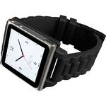 Hex Vision Plastic watch band for iPod nano Gen 6 (Black)