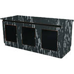 Middle Atlantic FINISH KIT/3-BAY/CONTEMP/SMOKE DR/EBON