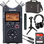 Tascam DR-40 Podcaster-On-The-Go Portable Recording Pack