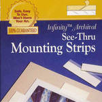Lineco 4.0" See-Thru Mounting Strips (12-Pack)