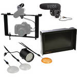 Custom Brackets HDV PRO Rig/Light/Microphone/Monitor Kit