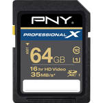 PNY Technologies 64 GB SDXC Memory Card Professional X Series Class 10 UHS-I